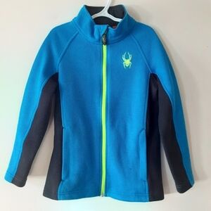 Spyder Encore knit/fleece jacket,full zip,kids size S(7/8)